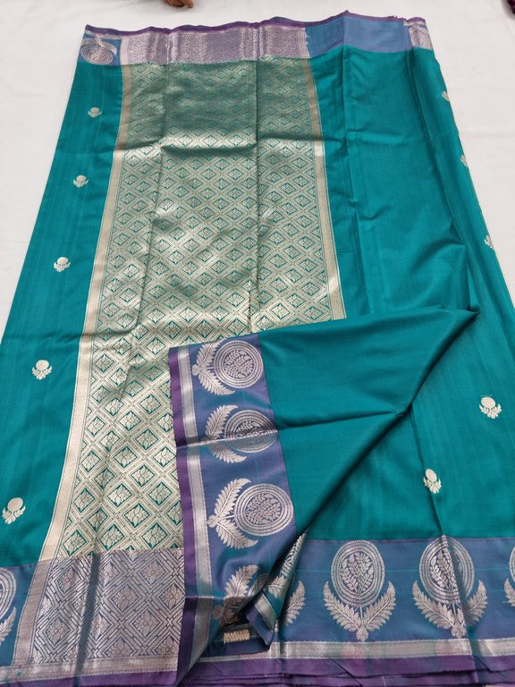 Kanchipuram Blended Fancy Silk Saree 343