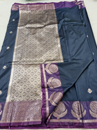 Kanchipuram Blended Fancy Silk Saree 345 – Kanchipuram Lakshaya Silks