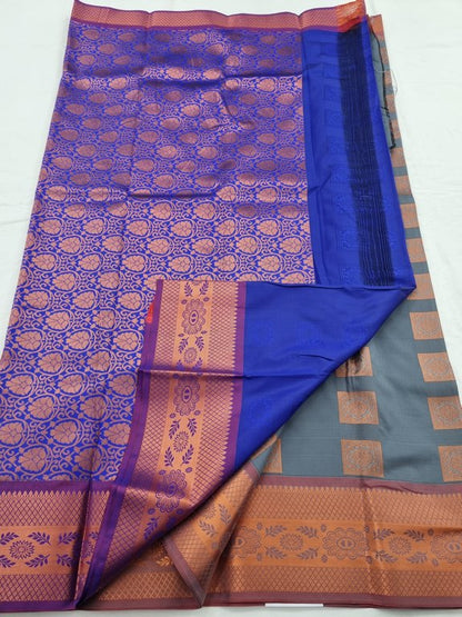 Kanchipuram Blended Semi Fancy Silk Saree 004 – Kanchipuram Lakshaya Silks