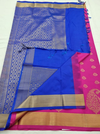 Kanchipuram Blended Semi Fancy Silk Saree 005 – Kanchipuram Lakshaya Silks