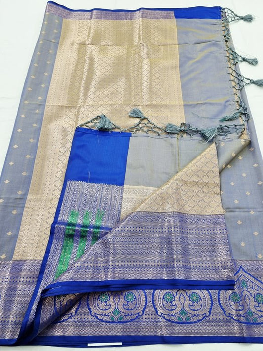 Kanchipuram Blended Semi Fancy Silk Saree 010