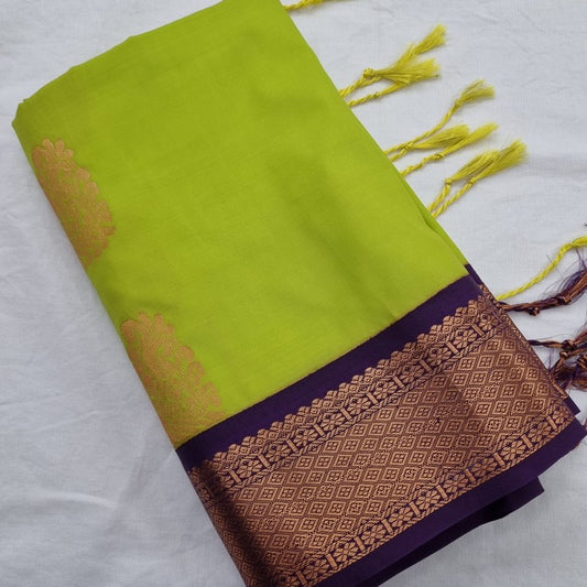 Kanchipuram Blended Semi Soft Silk Saree 015