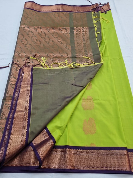 Kanchipuram Blended Semi Soft Silk Saree 015