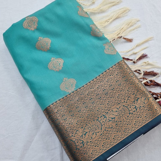 Kanchipuram Blended Semi Soft Silk Saree 016