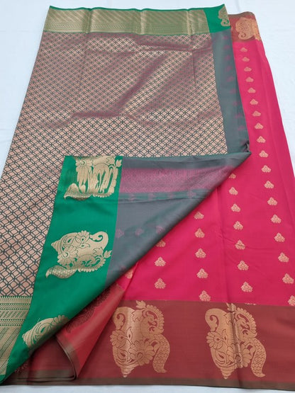 Kanchipuram Blended Semi Fancy Silk Saree 012 – Kanchipuram Lakshaya Silks