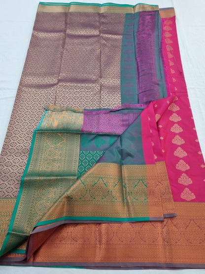 Kanchipuram Blended Semi Fancy Silk Saree 022 – Kanchipuram Lakshaya Silks