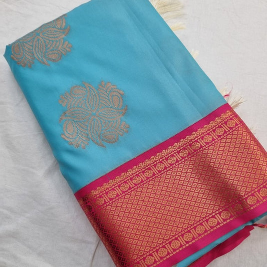 Kanchipuram Blended Semi Soft Silk Saree 025