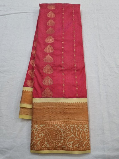 Kanchipuram Blended Semi Fancy Silk Saree 027 – Kanchipuram Lakshaya Silks