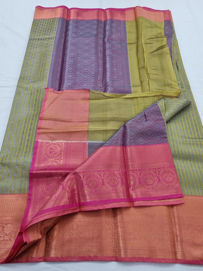 Kanchipuram Blended Semi Fancy Silk Saree 034 – Kanchipuram Lakshaya Silks