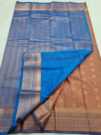 Kanchipuram Blended Semi Fancy Silk Saree 037 – Kanchipuram Lakshaya Silks