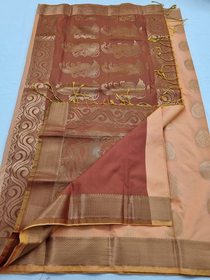 Kanchipuram Blended Semi Fancy Silk Saree 050 – Kanchipuram Lakshaya Silks
