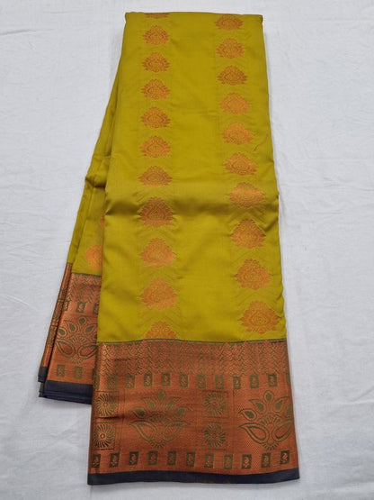 Kanchipuram Blended Semi Fancy Silk Saree 062 – Kanchipuram Lakshaya Silks
