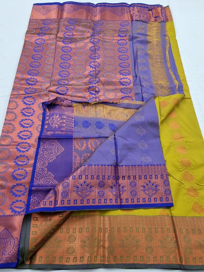 Kanchipuram Blended Semi Fancy Silk Saree 062 – Kanchipuram Lakshaya Silks