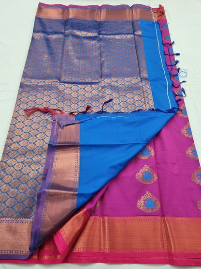 Kanchipuram Blended Semi Fancy Silk Saree 069 – Kanchipuram Lakshaya Silks