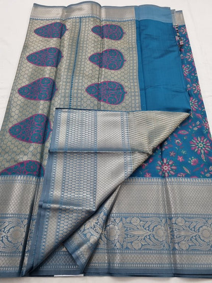 Kanchipuram Blended Semi Fancy Silk Saree 070 – Kanchipuram Lakshaya Silks