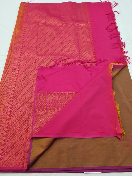 Kanchipuram Blended Semi Soft Silk Saree 075