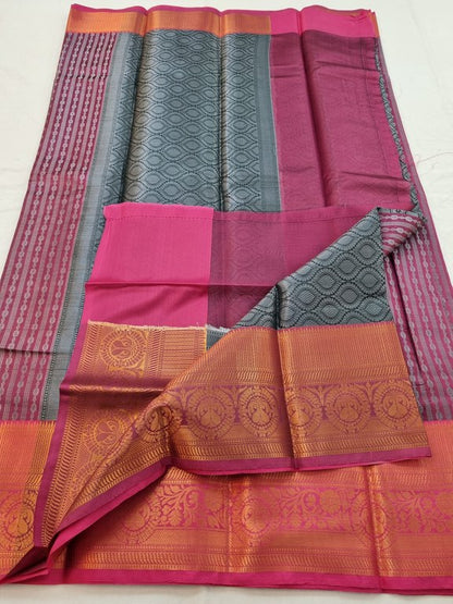 Kanchipuram Blended Semi Fancy Silk Saree 076 – Kanchipuram Lakshaya Silks