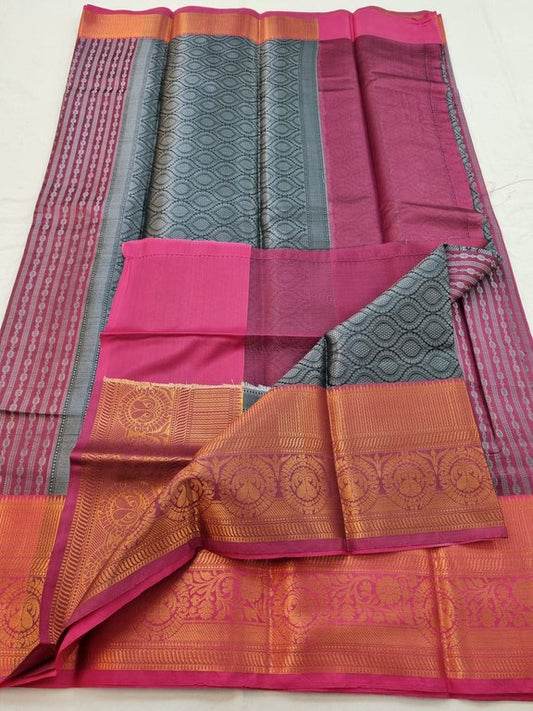 Kanchipuram Blended Semi Fancy Silk Saree 076
