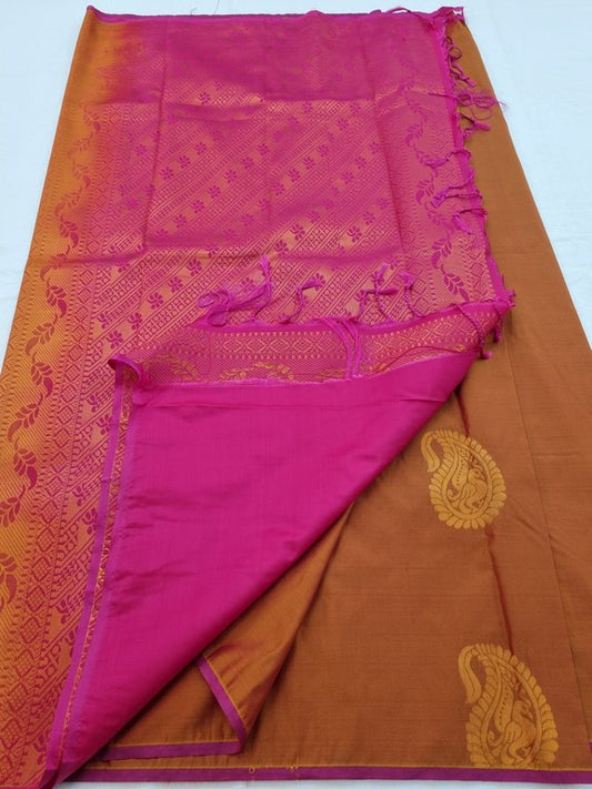 Kanchipuram Blended Semi Soft Silk Saree 077