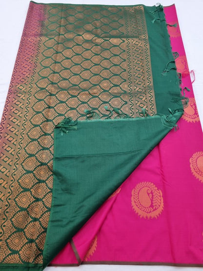 Kanchipuram Blended Semi Soft Silk Saree 079 – Kanchipuram Lakshaya Silks