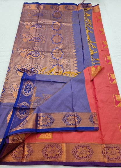 Kanchipuram Blended Semi Fancy Silk Saree 081 – Kanchipuram Lakshaya Silks