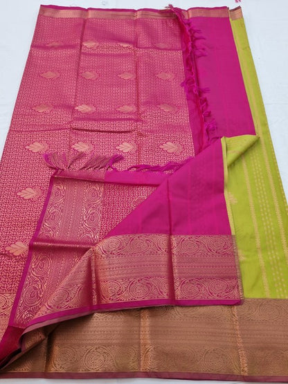 Kanchipuram Blended Semi Fancy Silk Saree 084 – Kanchipuram Lakshaya Silks