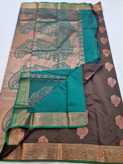 Kanchipuram Blended Semi Fancy Silk Saree 085 – Kanchipuram Lakshaya Silks