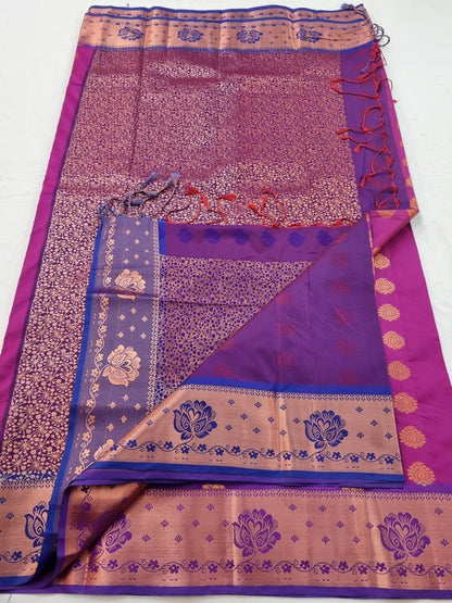 Kanchipuram Blended Semi Fancy Silk Saree 086 – Kanchipuram Lakshaya Silks