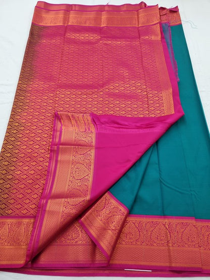 Kanchipuram Blended Semi Fancy Silk Saree 098 – Kanchipuram Lakshaya Silks