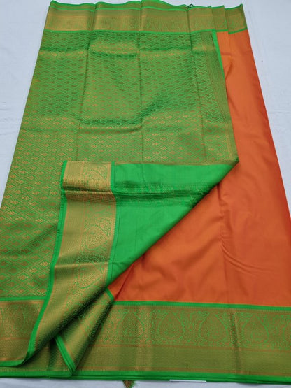 Kanchipuram Blended Semi Fancy Silk Saree 100 – Kanchipuram Lakshaya Silks