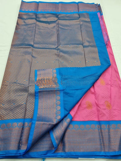 Kanchipuram Blended Semi Fancy Silk Saree 104 – Kanchipuram Lakshaya Silks