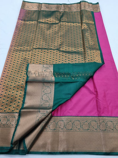 Kanchipuram Blended Semi Fancy Silk Saree 110 – Kanchipuram Lakshaya Silks