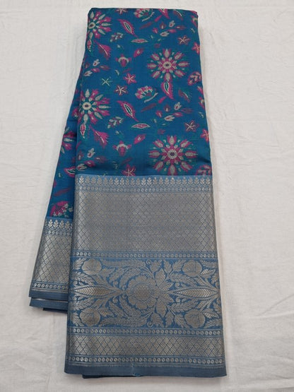 Kanchipuram Blended Semi Fancy Silk Saree 124 – Kanchipuram Lakshaya Silks
