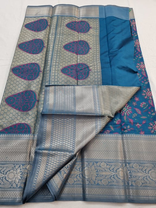 Kanchipuram Blended Semi Fancy Silk Saree 124