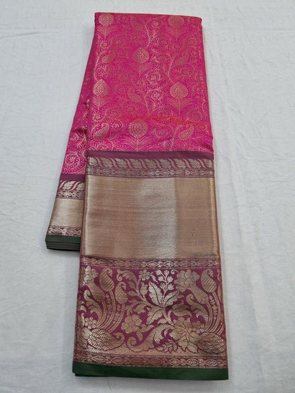 Kanchipuram Blended Semi Fancy Silk Saree 126 – Kanchipuram Lakshaya Silks