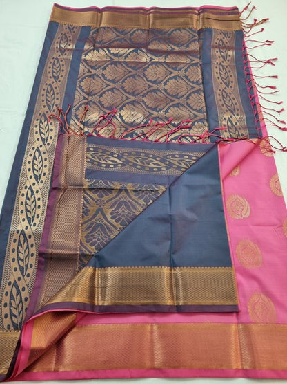 Kanchipuram Blended Semi Fancy Silk Saree 152 – Kanchipuram Lakshaya Silks