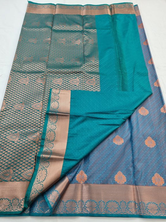 Kanchipuram Blended Semi Fancy Silk Saree 154