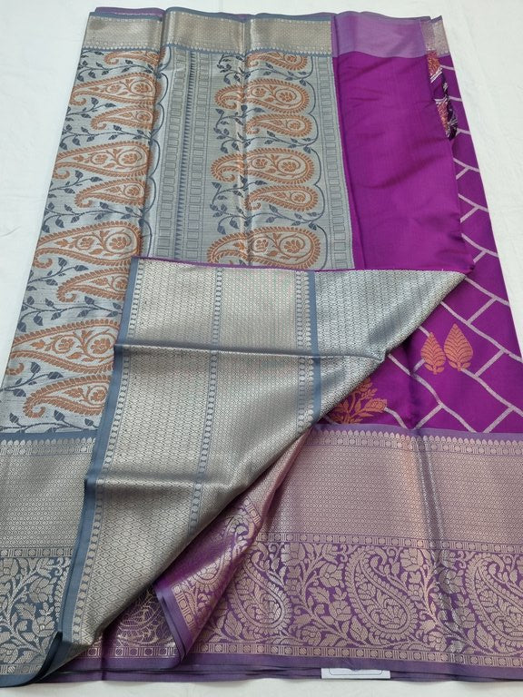 Kanchipuram Blended Semi Fancy Silk Saree 155