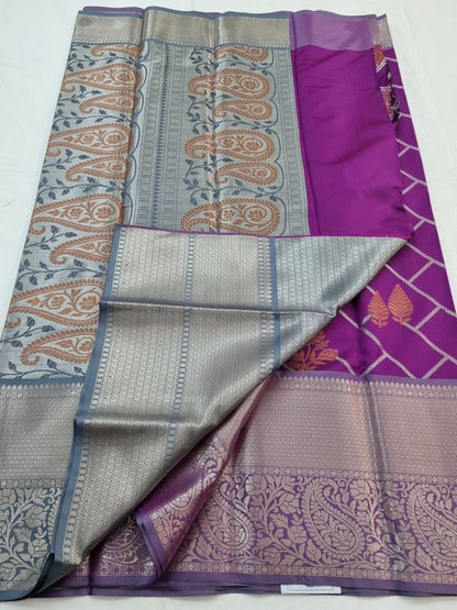 Kanchipuram Blended Semi Fancy Silk Saree 155 – Kanchipuram Lakshaya Silks