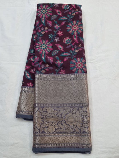 Kanchipuram Blended Semi Fancy Silk Saree 156 – Kanchipuram Lakshaya Silks