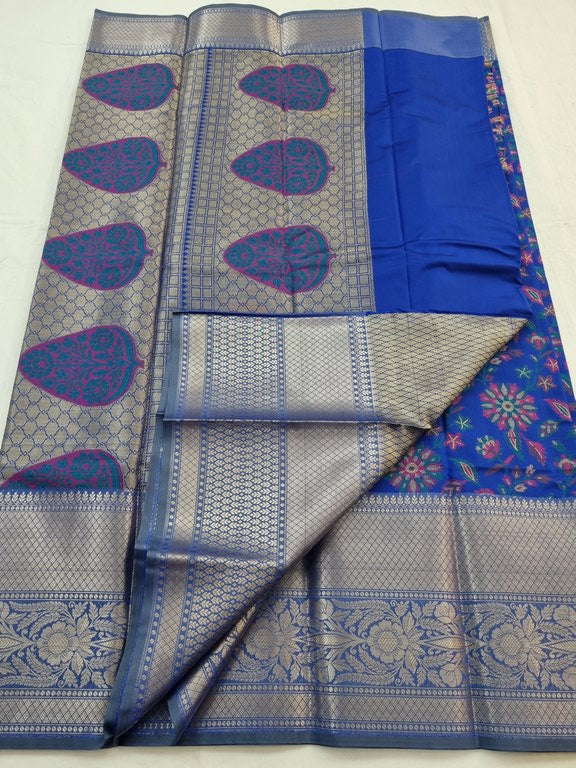 Kanchipuram Blended Semi Fancy Silk Saree 158