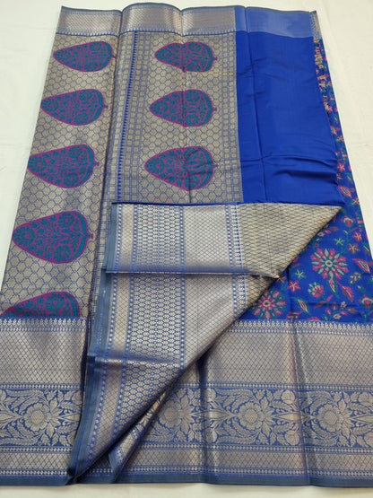 Kanchipuram Blended Semi Fancy Silk Saree 158 – Kanchipuram Lakshaya Silks