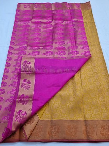 Kanchipuram Blended Semi Fancy Silk Saree 161 – Kanchipuram Lakshaya Silks