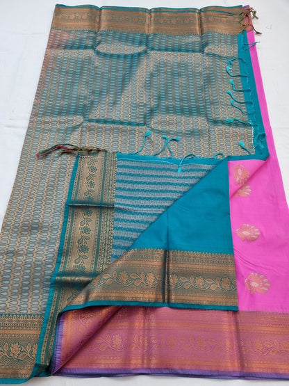 Kanchipuram Blended Semi Fancy Silk Saree 163 – Kanchipuram Lakshaya Silks