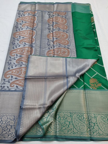 Kanchipuram Blended Semi Fancy Silk Saree 169 – Kanchipuram Lakshaya Silks