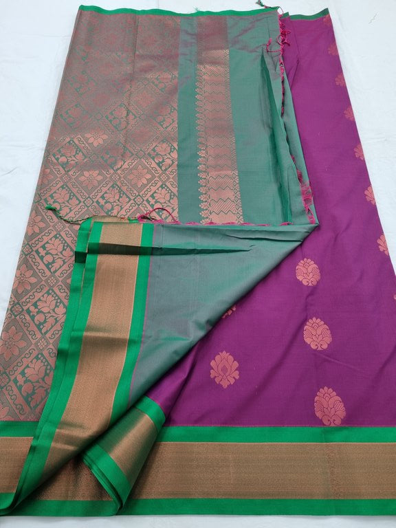 Kanchipuram Blended Semi Fancy Silk Saree 173