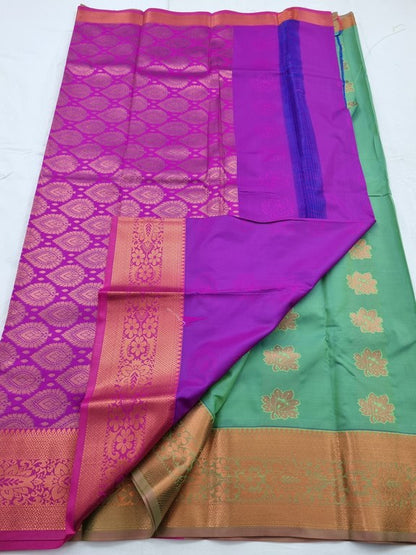 Kanchipuram Blended Semi Fancy Silk Saree 182 – Kanchipuram Lakshaya Silks