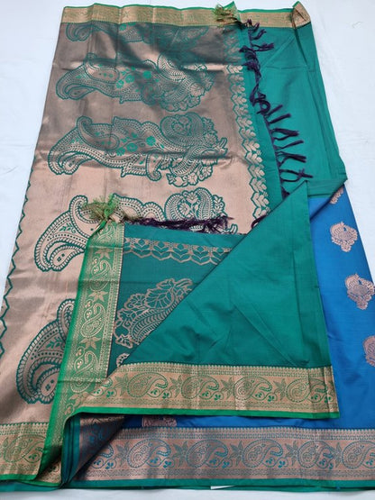 Kanchipuram Blended Semi Fancy Silk Saree 183 – Kanchipuram Lakshaya Silks