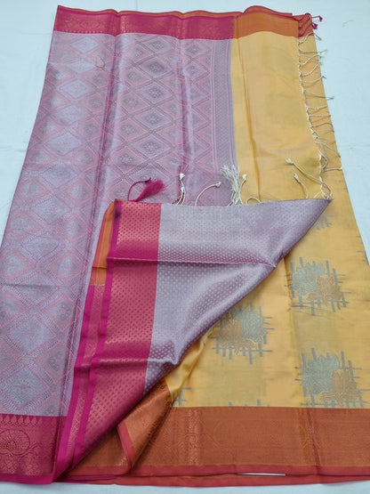 Kanchipuram Blended Semi Fancy Silk Saree 185 – Kanchipuram Lakshaya Silks