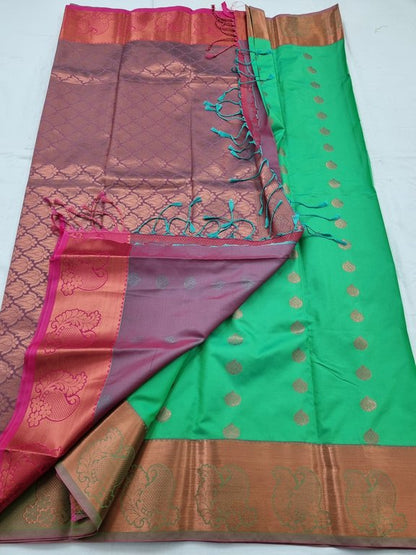 Kanchipuram Blended Semi Fancy Silk Saree 188 – Kanchipuram Lakshaya Silks